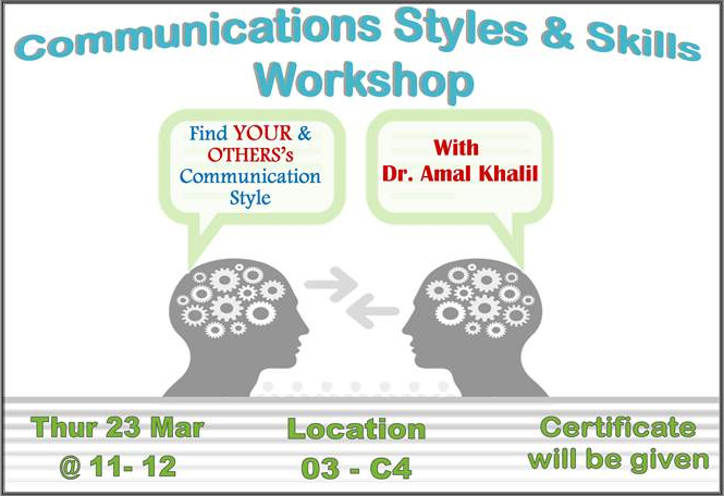 Commination style and skills workshop Commination style and skills workshop